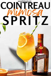 The Cointreau Spritz is the perfect summer cocktail! With just a few ingredients - Cointreau, orange juice, soda water, and orange slices - you can create a refreshing and bubbly orange spritz that's perfect for any occasion. Whether you're looking for a twist on the classic mimosa or a new addition to your favorite cocktails, this Italian-inspired drink goes beyond a classic Aperol Spritz. It's great for an easy summer cocktail or special events like bridal showers or Mother’s Day.