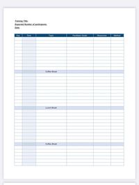 Training Agenda and Trainer Checklist Pack Template  The ultimate preparation pack for Trainers. Be on top of your game! Simple view with every category you may need to prepare your training! If you have any questions, I am just a message away :) You will receive 6 items:  ✓ Printable Simple Training Agenda Template | PDF  ✓ Simple Training Agenda Template Excel Spreadsheet  ✓ Extended Training Agenda Template Excel Spreadsheet ✓ Printable Simple Trainer Checklist Template | PDF ✓ Simple Trainer