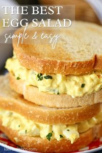 A twist added to grandma's award-winning ingredients, this is truly the Best Egg Salad Recipe EVER. Quick, easy, and positively delicious!