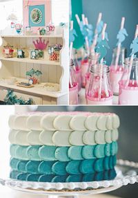 Under the Sea Mermaid themed birthday party FULL of cute ideas! Via Kara's Party Ideas KarasPartyIdeas.com #under #the #sea #mermaid #ocean #themed #birthday #party #ideas #supplies #idea #cake #decor