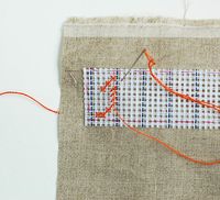 cross stitching for garments - placement and waste canvas