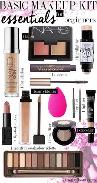 Makeup Shopping list for the makeup and beauty beginner. Get all of your makeup shopping for beginners here!