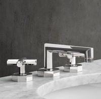 Lambeth Faceted Cross-Handle Low-Profile Widespread Faucet | RH