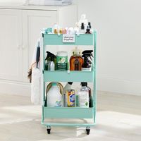 Mint 3-Tier Rolling Cart | The Container Store