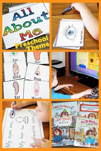 All About Me Preschool Theme - Mommys Little Helper (has other units- apples, caterpillar, letter B...etc)