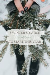 Today is the Winter Solstice, and I'm sharing some 8 winter solstice traditions you can do to celebrate this specific time of year if you're so inclined.