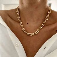 Best Gold Link Chain Necklace | Best Aesthetic Yellow Gold Graduated Link Necklace Chain Jewelry Gift for Women, Mother, Wife | Mason & Madison Co.