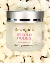 Solid lip scrub cubes. Gentle exfoliation in a small but mighty cube