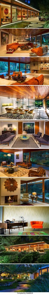 Located in Encino, California The Milton Goldman house designed by architect Richard Neutra in 1951