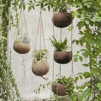 Has anyone ever told you that you have too many plants? If you ask us, we think that there’s no such thing as too many plants. In fact, we have just the right space-saving, all-natural planter for you: The 3-tier hanging coconut planter. For anyone with a growing plant family, this 3-tier coconut shell pot is an absolute must-have. It comes with three planters made of reclaimed coconut shells, hanging from a similarly eco-friendly and sturdy jute rope hanger. So not only can you provide your gro