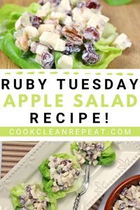 Ruby Tuesday apple salad is crisp, delicious, and bursting with fresh flavors. It's so easy to make at home, you don't have to go out for this great lunch or dinner recipe.