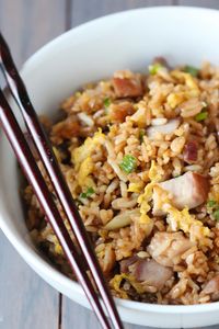 Pork Fried Rice Recipe | gimmesomeoven.com                                                                                                                                                                                 More