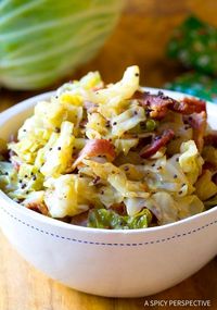 Indulge in a comforting taste of Ireland with this savory bacon and cabbage dish. Crafted by A Spicy Perspective, this recipe brings together tender cabbage and crispy bacon, creating a hearty meal that's perfect for any occasion. Whether you're celebrating St. Patrick's Day or simply craving a delicious home-cooked meal, this dish promises to deliver warmth and flavor with every bite. Embrace the rich culinary traditions of Ireland and enjoy a delightful blend of textures and tastes that will leave you wanting more.