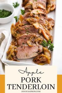 This Apple Pork Tenderloin recipe is great for dinner parties, special occasions, or even holidays. Ready in under 35 minutes, it’s also such a quick meal to bring together. Pork and apples are truly a match made in heaven. There's something about the savory and sweet combo that just brings out the most lovely flavors.