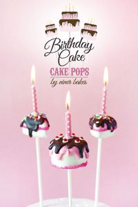 how to make birthday cake cake pops and slice cake pops - tutorial by @niner bakes