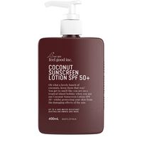 Oh what a lovely bunch of coconuts. Keep them that way! Sunscreen that smells good! Smell like you are on a tropical island holiday with our Coconut Sunscreen Lotion. Broad spectrum, non-greasy and up to 4 hours water resistant to give you maximum coverage. Like all of our products, our coconut sunscreen is free of nasties so you can cover up with confidence. Protecting your skin never smelt so good! Free from PABAs, parabens, oxybenzone and octinoxate. Australian owned and made. USAGE INSTRUCTION: Use liberally on dry skin and cover exposed area/s 20 minutes before sun exposure. Reapply every 2 hours or more often when sweating and after swimming or towelling. For external use only. Keep out of. your eyes. Do not use on damaged or diseased skin. If irritation occurs, discontinue use. Avoi