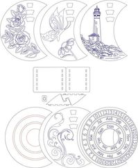 Perpetual Calendar in French Svg 4 designs Laser Cut Files, Glowforge Files Svg Laser cut files #lasercutfiles laser cut files svg #lasercutfilessvg laser cut 3d files #lasercut3dfiles pattern #pattern  patterns #patterns templates #templates 5.11