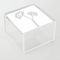 Minimal Flower Stems Box is the perfect storage place for all the little things you never have a spot for: Q-Tips, cotton pads, paper clips, jewelry or even spices! 4" x 4" x 2.5" #homeaccessories #bathroomaccessories #officeaccents #blackandwhitedecor #homedecor #storage #storagebox #prettylittlethings #geometricprint #modernartwork #modernhome #society6art #society6artist #rosewallprints