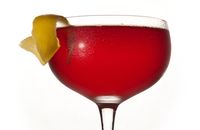 BOULEVARDIER* ~2 oz Bourbon ~1 oz Campari ~1 oz Sweet Vermouth (preferably Antica Formula) ~Lemon peel >Garnish with a lemon twist >To age: Place drink in aging kit for up to two months*