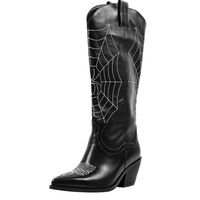 Brand New Out Of The Box Never Worn. Super Cute Spiderweb Cowboy Boots, Great For Spooky Season.