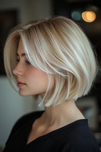 Elevate your style with these gorgeous short hairstyles featuring bangs! ✨ #ShortHair #Bangs #HairInspo