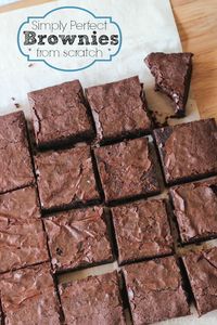 Hands-down the BEST brownie recipe ever! So fudgy and rich, and super-simple to make.