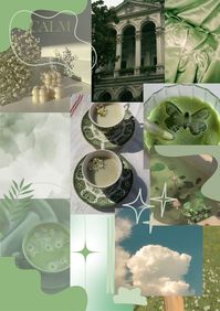 Printable green aesthetic poster perfect for decorating.