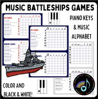 Ultimate Music Battleships for Piano: Treble, Bass, Alphabet & Piano Keys