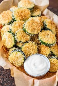 Baked Zucchini Chips - Homemade Hooplah