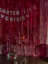 Quarter life crisis birthday party done by Fourleafevents