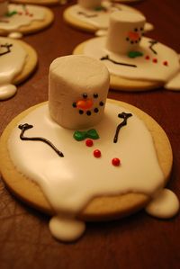 Great christmas biscuit decorating idea. Use royal icing, with carob for the dark bits and Hoppers pearls for the buttons