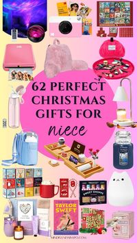 Click to see our carefully selected Christmas gift guide with 62 unique and thoughtful Christmas gift ideas for nieces that covers all ages (kid, preteen, teenage girl, adult) and interests (whether she's a Swiftie, an aspiring photographer, a homebody, a beauty lover, etc.), ensuring you’ll find something special to light up her holiday and make it unforgettable.