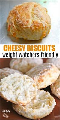 Cheesy Biscuits with Two Ingredient Dough - Weight Watchers Friendly