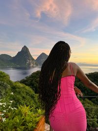 View from Jade Mountain sanctuary in Saint Lucia