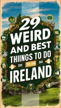 Check out these activities if you want weird and best things to do in Ireland. You'll discover unique experiences that make your trip unforgettable. Save this pin for later and plan your Irish adventure by checking out this article!