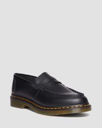 Penton Smooth Leather Loafers in Black | Dr. Martens