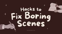 "Boring" is subjective, of course, but if you feel like your scene needs a boost, there are a few tricks you can try out. This guide shows you 4 quick switches you can make to add a lot more life to your scene.   1. Add Time Pressure For example, perhaps the characters need to steal an item from a house, but they see t