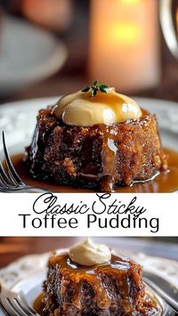 Enjoy Delicious Sticky Toffee Pudding, a dessert with a moist sponge cake drizzled in caramel toffee sauce. Ideal for fall dessert ideas or cozy winter nights, this recipe is a comforting classic that’s sweet, easy to make, and best served warm with a dollop of cream or ice cream.