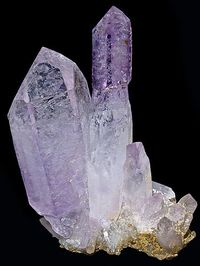 Amethyst: Light violet amethyst scepter. #crystals #healing #health #stress #amethyst