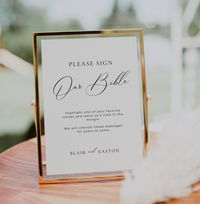 Our elegant Bible Guestbook Sign will add the perfect touch to your wedding reception table. The template is fully editable and allows you to easily customize the text and colours to suit your preferences and add those special touches to your wedding.  Includes 2 sizes. Save time and money without compromising on quality or style by bundling your stationery. ♥ PLEASE NOTE - this is a digital download / template. No physical product will be shipped. Once you have placed your order you will receiv