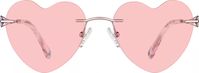 Pink Titanium Rimless Glasses #138819 | Zenni Optical