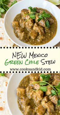 New Mexico Green Chile Stew - Recipe by Cooks and Kid