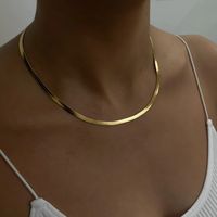 Herringbone Necklace - Available Gold Or Silver - PRYA UK