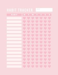 This cute habit tracker is fully customizable with blanks for your own habits. Stay on track and meet your 2024 goals!