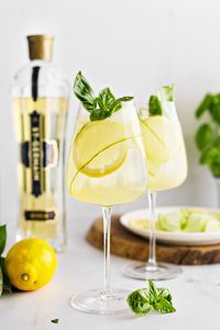 Sweet, floral, and refreshing, this St. Germain Spritz is made with elderflower liqueur, prosecco, and lemon juice. Perfect for the spring and summer!