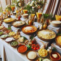 Are you looking for a unique and delicious idea for your wedding? Why not set up a pasta stand! 🎉 Pasta stands are a tasty and interactive option that will delight your guests. #WeddingDelights #PastaStation #WeddingIdea #UniqueWedding #Pasta #WeddingInspiration #ItalianCuisine #WeddingReception