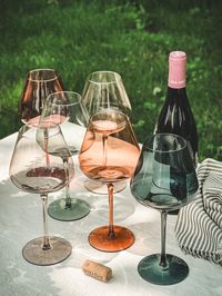 Multicolor Wine Glasses Set of 6