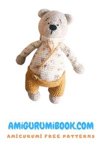 Autumn Teddy Bear Amigurumi Free Pattern - Amigurumibook.com