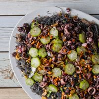 Pancit Choco en su Tinta (Pancit Pusit) (Photo by Stanley Ong)