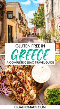 Gluten Free in Greece - A Complete Celiac Travel Guide | Are you planning a trip to Greece and need to be sure you can find gluten free options? Don't worry! The Essential Gluten Free Guide to Greece is here to help. We provide gluten free restaurant cards, gluten free travel tips, gluten free travel snacks, and more so you can make sure your trip to Greece is a safe and delicious one. Read on to find out more about how to easily and safely eat gluten free in Greece!